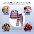 thumbnail image 7 of KLL Fourth Of July Sleepwear Mens Flannel Pajamas,Long Cotton Pj Set, 7 of 7