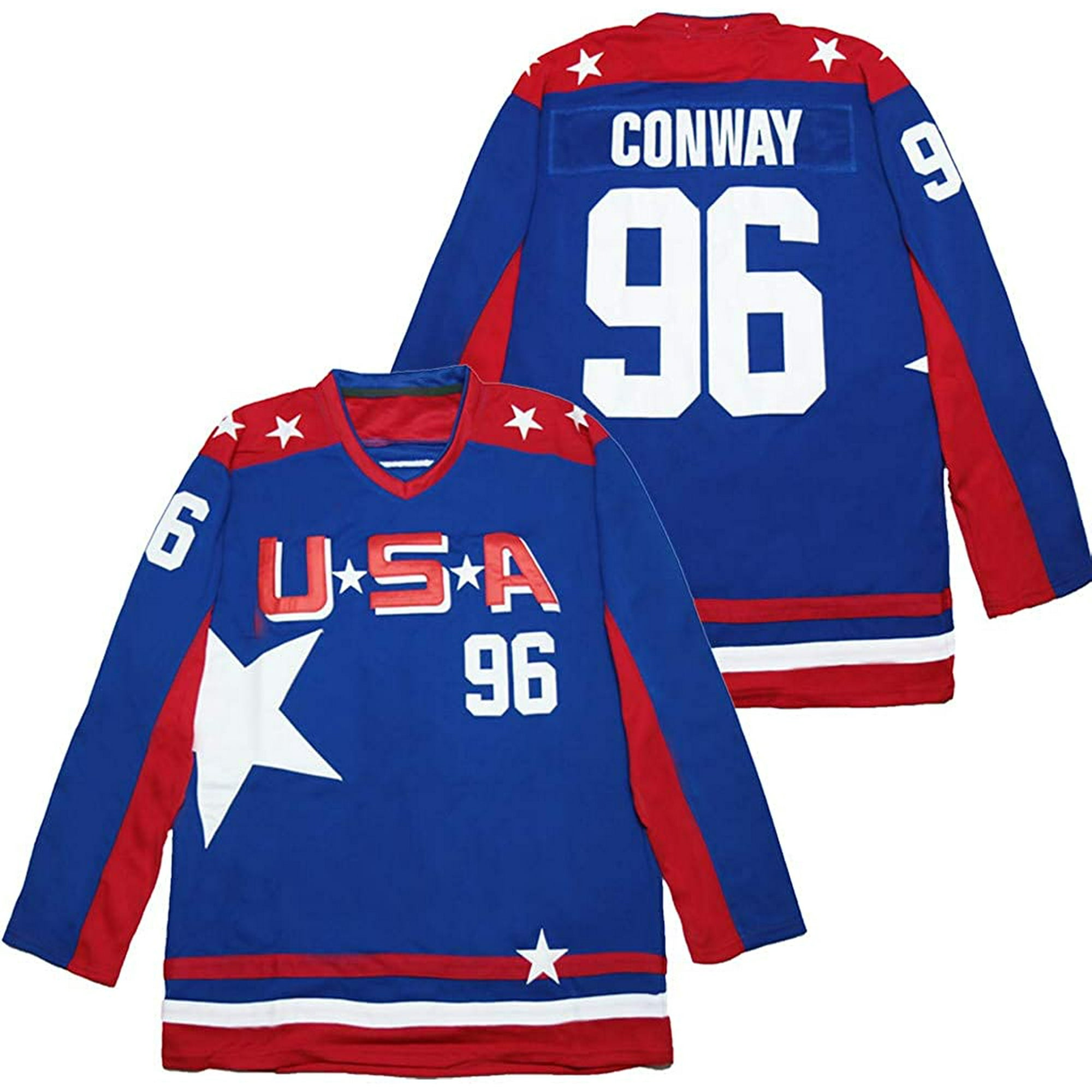 Mighty Ducks Movie #96 Charlie Conway Ice Hockey Jersey, All