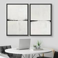 thumbnail image 3 of IDEA4WALL Framed Canvas Print Wall Art Set of 2 Black & Gray Grunge Paint Stroke Landscape Abstract Modern Art Multicolor Contemporary Artwork for Bedroom, Office - 24"x36"x2 Panels Black, 3 of 5