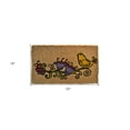thumbnail image 5 of HomeRoots 555490 18 x 30 in. Brown & Black Coir Floral Outdoor Door Mat, 5 of 5