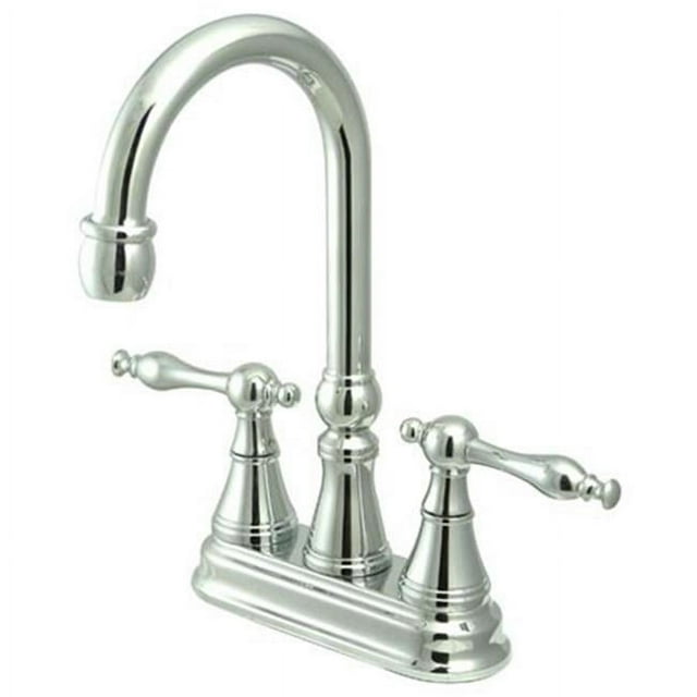 Kingston Brass KS2491NL 4 Inch Center Bar Faucet - Polished Chrome