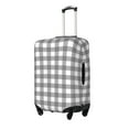 thumbnail image 2 of Balery Luggage Cover Gray Checkboard Print Suitcase Covers for Luggage Elastic Washable Suitcase Protector Fits 18-32 Inch Luggage-X-Large, 2 of 9