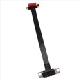 thumbnail image 4 of 3X PCIE X1 Riser Cable Dual 90 Degree Right Angle PCIe 3.0 X1 to X1 Extension Cable 8Gbps PCI Express 1X Riser Card 20cm,3 x Dual 90 Degree PCI-E X1 to X1 Extension Cable,black, 4 of 8