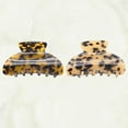 thumbnail image 4 of 2 pinzas para el pelo para adultos con diseño de leopardo, estilo vintage, estilo minimalista., 4 of 7