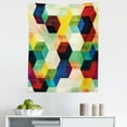 thumbnail image 1 of Vintage Tapestry, Rhombus Pattern Grunge Effect Hexagonal Pattern Colorful Geometric Mosaic Art, Fabric Wall Hanging Decor for Bedroom Living Room Dorm, 5 Sizes, Multicolor, by Ambesonne, 1 of 1
