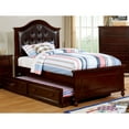 thumbnail image 2 of Furniture of America Oscar Platform Bed, Full, Dark Walnut and Espresso, 2 of 4