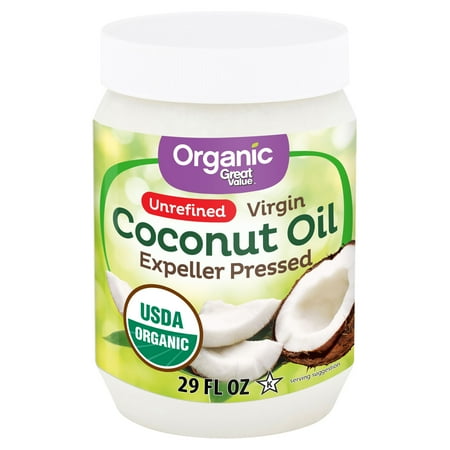 Great Value Organic Unrefined Virgin Coconut Oil, 29 fl oz
