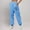 #2 Sky Blue(New), variant on PNTUTB Women Casual Printing Solid Color Sweatpants with Loose Comfortable Side Pocket Ankle Cinched Sports Pants