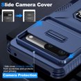 thumbnail image 3 of Dteck for Google Pixel 7 Case with Slide Camera Cover,Magnetic Rotated Kickstand Rubber Case Hard PC Camera Protection Military Grade Shockproof Heavy Duty Protective Cover,Blue, 3 of 8