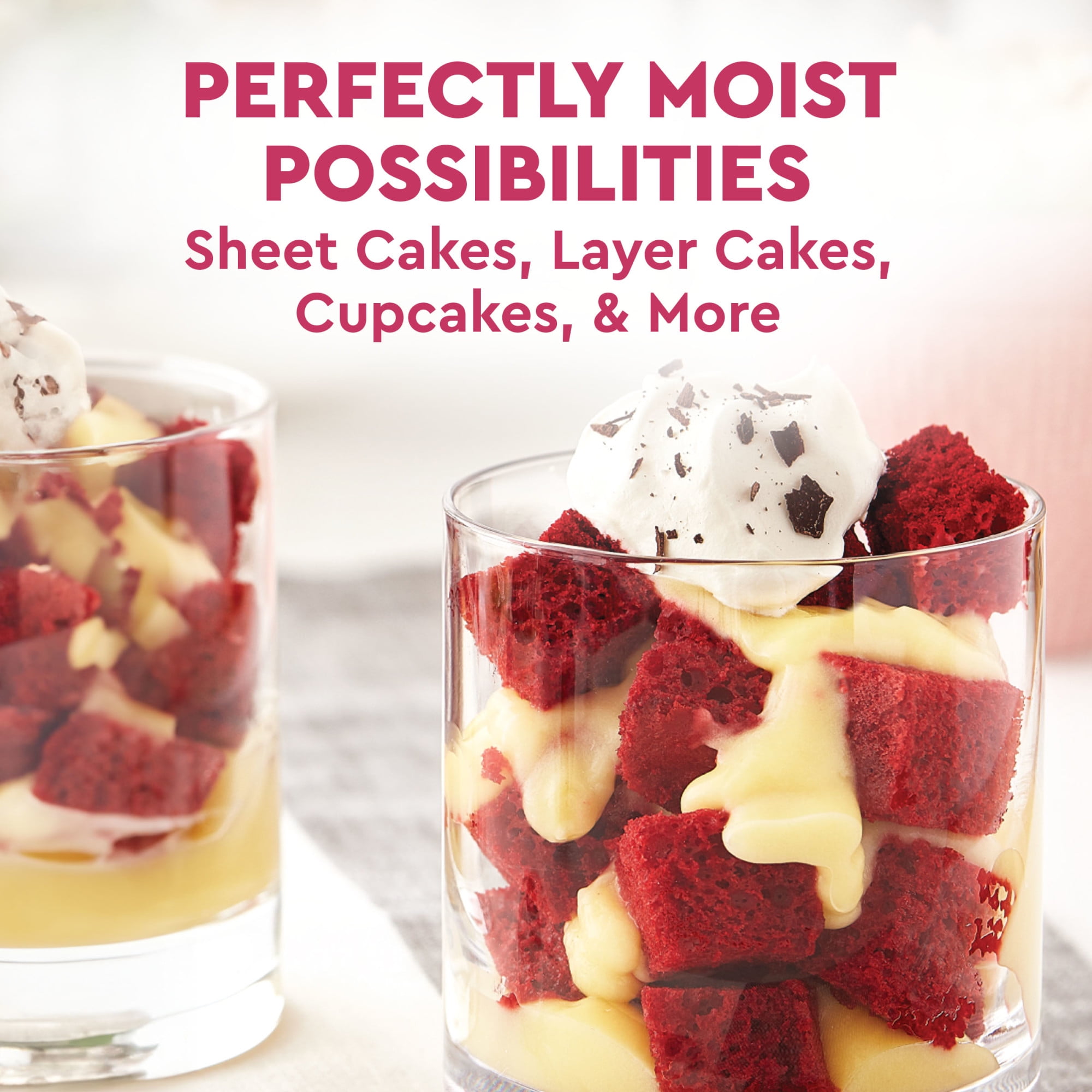 (4 pack) Duncan Hines Red Velvet Cake Mix, 15.25 oz.