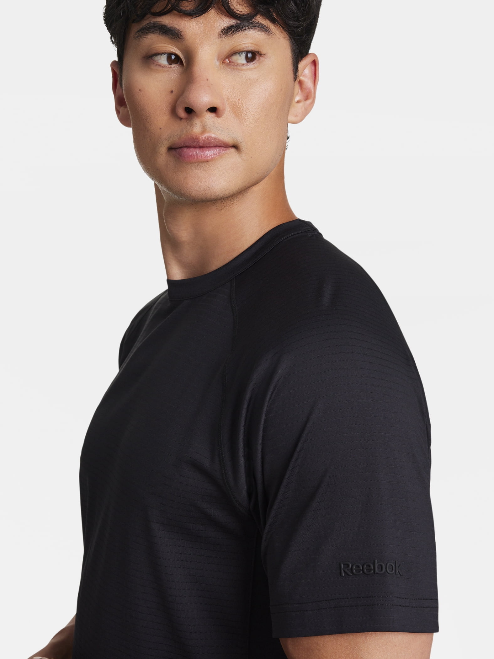 Reebok Men's and Big Men's Motive Performance Tonal Stripe Workout Shirt, Sizes XS-5XL