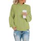 thumbnail image 1 of Pntutb Mujeres Casual Soild Manga Larga Grueso Punto Jersey Cuello Alto Suéter Abrigo Pntutb Pntutb-5086, 1 of 7