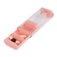 thumbnail image 2 of Unique Bargains 1 Pc 3 Grids Pill Case Durable for Travel Pink, 2 of 6