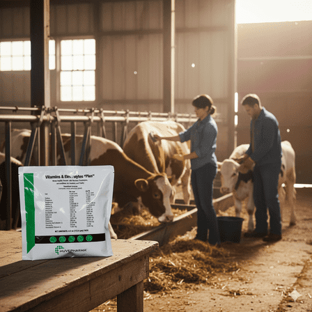 AgriLabs Vitamins & Electrolytes Plus for Cattle Swine Horses Poultry Animals 4 oz.