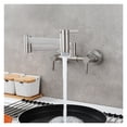 thumbnail image 3 of Brushed Three-switch Hot And Cold Basin Faucet In-wall Kitchen Folding Mixing Valve Faucet Bathroom Basin Faucet ,bar Laundry RV Farmhouse, 3 of 7