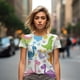 thumbnail image 4 of Camisetas con estampado 3D de dinosaurios divertidos de verano para mujer, ropa de calle informal de moda Y2k, camiseta de manga corta, camisetas de cuello redondo, ropa, 4 of 5
