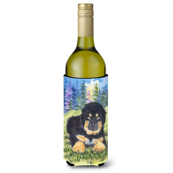 Caroline's Treasures SS1037LITERK Tibetan Mastiff Wine Bottle Hugger, Wine Bottle, multicolor