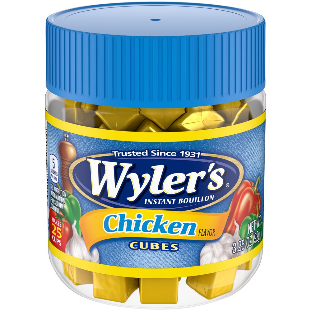 Wyler's Instant Bouillon Chicken Cubes, 3.25 oz Jar