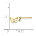 thumbnail image 3 of 14k Madi K CZ Butterfly Post Earrings in 14k Yellow Gold, 3 of 3