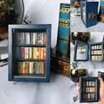 thumbnail image 3 of ziyahi Childrens Bookcases Small And Portable Mini Books Display For Stress Relief Miniature Display Case, 3 of 6