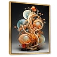 thumbnail image 2 of Designart "Brass Threaded Form" Abstract Floater Framed Canvas Art Print, 2 of 7