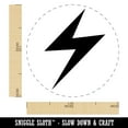 thumbnail image 2 of Lightning Bolt Thunderbolt Self-Inking Rubber Stamp Ink Stamper - Red Ink - Medium 1 Inch, 2 of 7