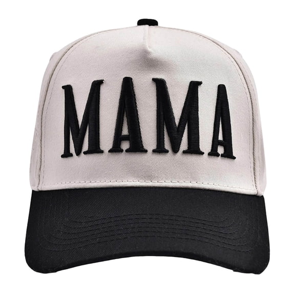 Momnin Trvcker Hat for Women Vintage Mama Dad Embroidered Baseball Cap with Ponytail Hole Washed Cotton Adjustable Snapback Trendy Casual Canvas Hat for Mothers Fathers Day Family Outings