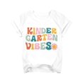 thumbnail image 2 of First of Kindergarten Shirt Kids Back to School Boys Girls Shirts Funny Kindergarten Vibes Graphic Tee Short Sleeve Tops, 2 of 5