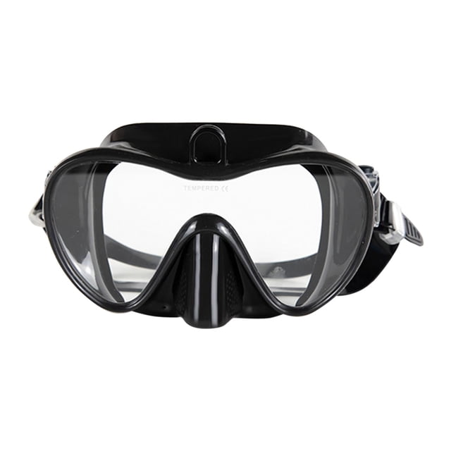 Máscara de buceo para adultos Anti-niebla lente clara vista amplia gafas de Negro Zulema Máscaras de buceo