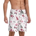 thumbnail image 2 of Cauagu Valentine's Day gnomes Print Pajama Bottoms for Men Sleep Pajama Shorts Elastic Waistband Sleep Pajama Short Men's PJ Shorts-XX-Large, 2 of 6