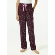 Joyspun Women’s Flannel Lounge Pants, Sizes up to 3X