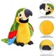 thumbnail image 2 of Juguete eléctrico de loro - Juguete parlante - Peluche - Con función de grabación y reproducción - Peluche para niños y niñas (verde), 2 of 5