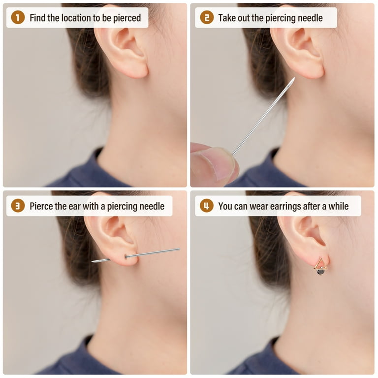Nose Piercing Best Needle To Pierce Ear At Home 100pcs Tattoo Body