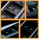 thumbnail image 4 of 4 hojas de pegatinas para botones de coche, pegatinas adhesivas fluorescentes que brillan para el coche, 4 of 6