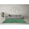 thumbnail image 3 of Ahgly Company Indoor Rectangle Abstract Turquoise Blue Modern Area Rugs, 4' x 6', 3 of 4