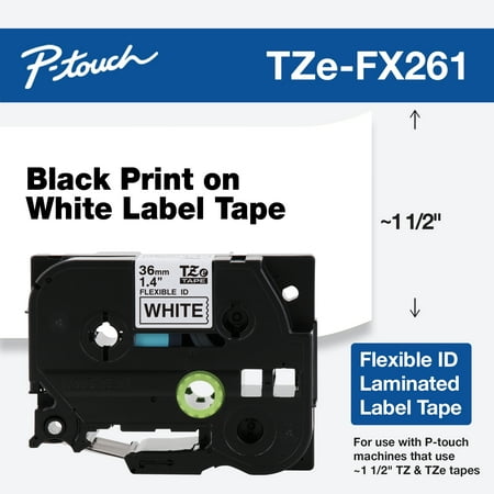 UPC 012502626114 product image for Brother Genuine P-touch TZE-FX261 Tape  36mm (1.4 ) Wide Flexible-ID Laminated L | upcitemdb.com