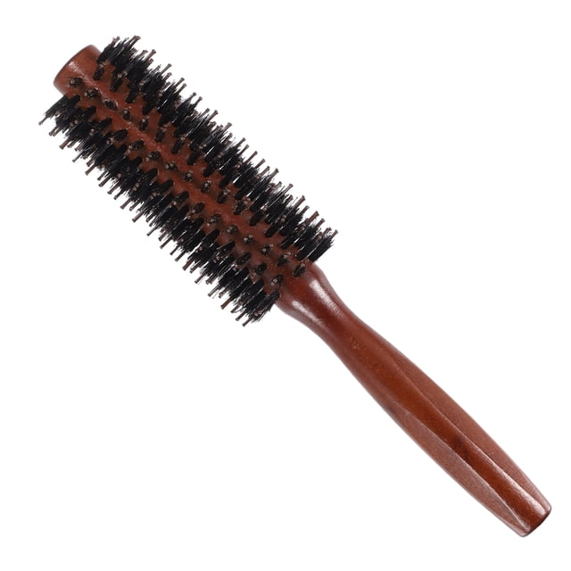 Unique Bargains Nylon Poils Ronds Friser Cheveux Peigne Sergé pour Cheveux Séchage Coiffage Brun M Taille 12 Rangée 8,66'