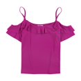 thumbnail image 2 of Blusa Bar III con Hombros Descubiertos y Ribete de Volantes Mujer Púrpura S, 2 of 2