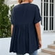 thumbnail image 3 of Blusa informal para mujer, camisa informal para mujer, camisa con cuello en V para mujer, camisa holgada para mujer, mayor durabilidad, 3 of 5