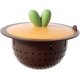 thumbnail image 2 of Sink Strainer Kitchen Sink Drain Anti Odor Catcher Cute Easy Clean Rust Resistant Fast Flow Sink Stopper with Cover Sink Drain Basket, Brown, 2 of 4