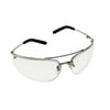 3M Metaliks Protective Eyewear 15170-10000-20 Clear Anti-Fog Lens, Polished Metal Frame