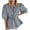 Z2-Blue, variant on Tie Front Tops for Women Leopard Print Peplum Babydoll Top 3/4 Length Puff Sleeve Coquette Tops Cute Going Out Tops