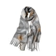 thumbnail image 2 of Lumtrix Women’s Tie-Dye Scarf Soft Fall Winter Wrap Long Lightweight Shawl with Tassel Fashion Scarves D One Size, 2 of 7