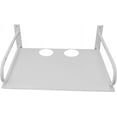 thumbnail image 1 of ZOUSSIQI Wall Mounted Projector Shelf,Floating Projector Wall Mount,Router Shelf with Metal Bracket,DVD PS5 Holder Stand Accessories,for Living Room,Office,Bedroom(White) CA919-56410, 1 of 9