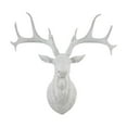 thumbnail image 1 of Escultura de pared de asta de ciervo, estatua de cabeza de animal, escultura de cabeza de ciervo de resina para blanco, 1 of 9