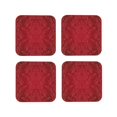 thumbnail image 2 of Balery 4 Pcs Vintage Burgundyleather Coasters Set, Drink Table Cup Coasters For Living Room Kitchen Coffee Decor, 2 of 9