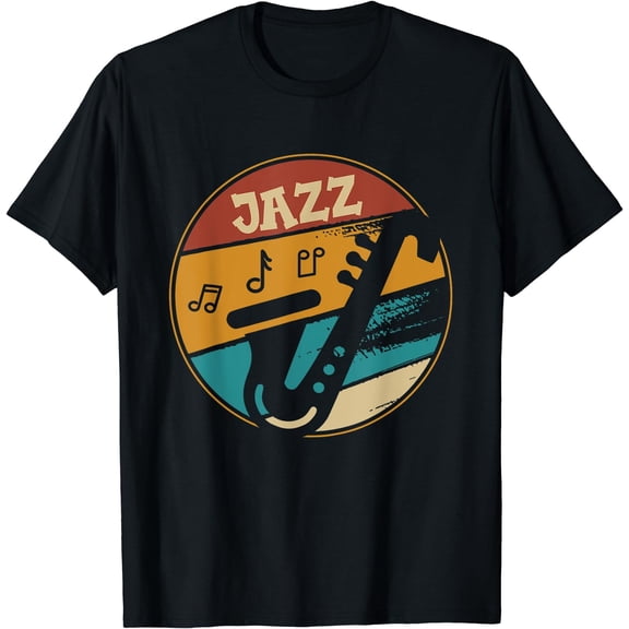 Music Vintage Jazz - Jazz Musician Outfit Jazz Lover Gift T-Shirt