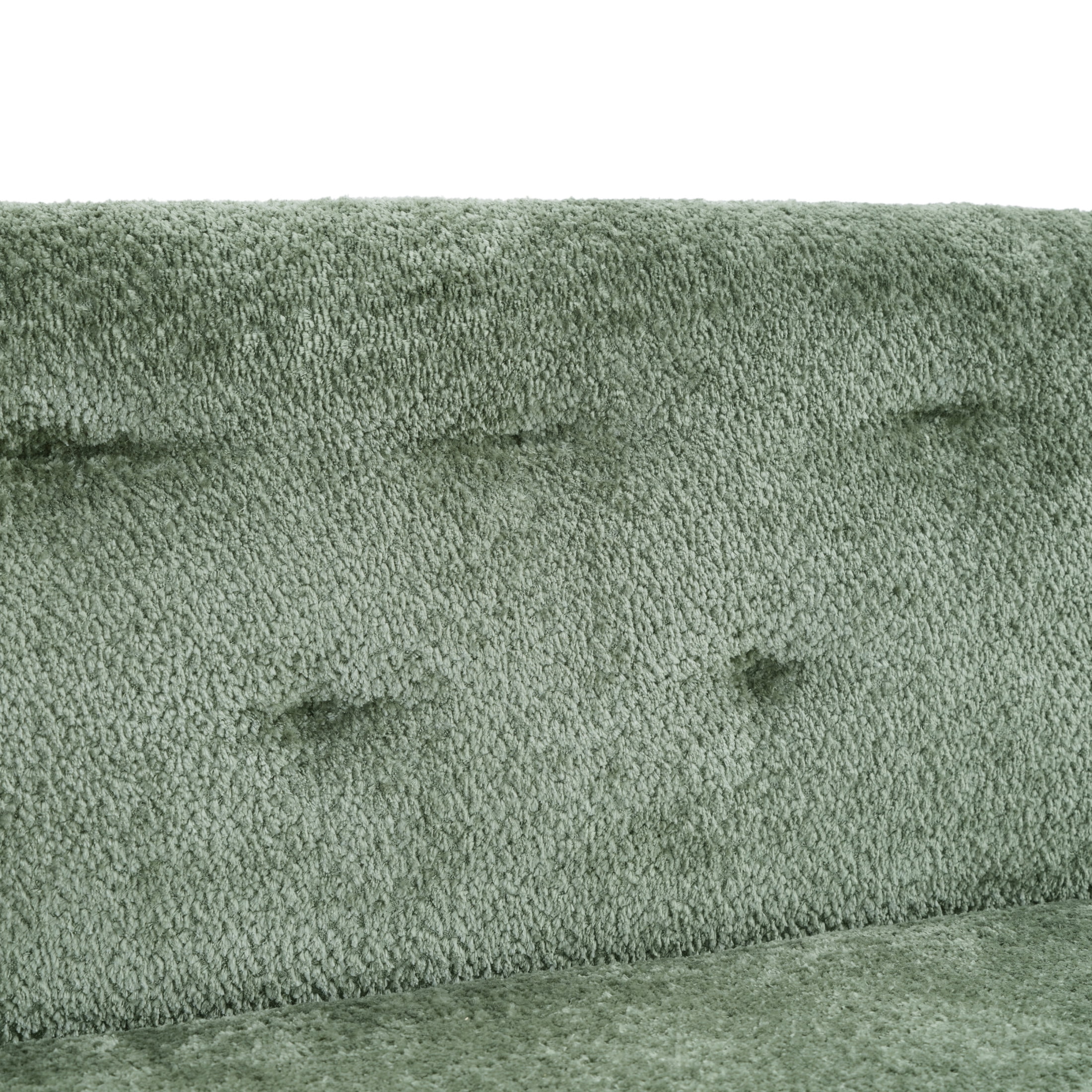 Christopher Knight Home Modern Tufted 3-Seater Sofa, Plush Upholstered Couch with Wood Legs, Green