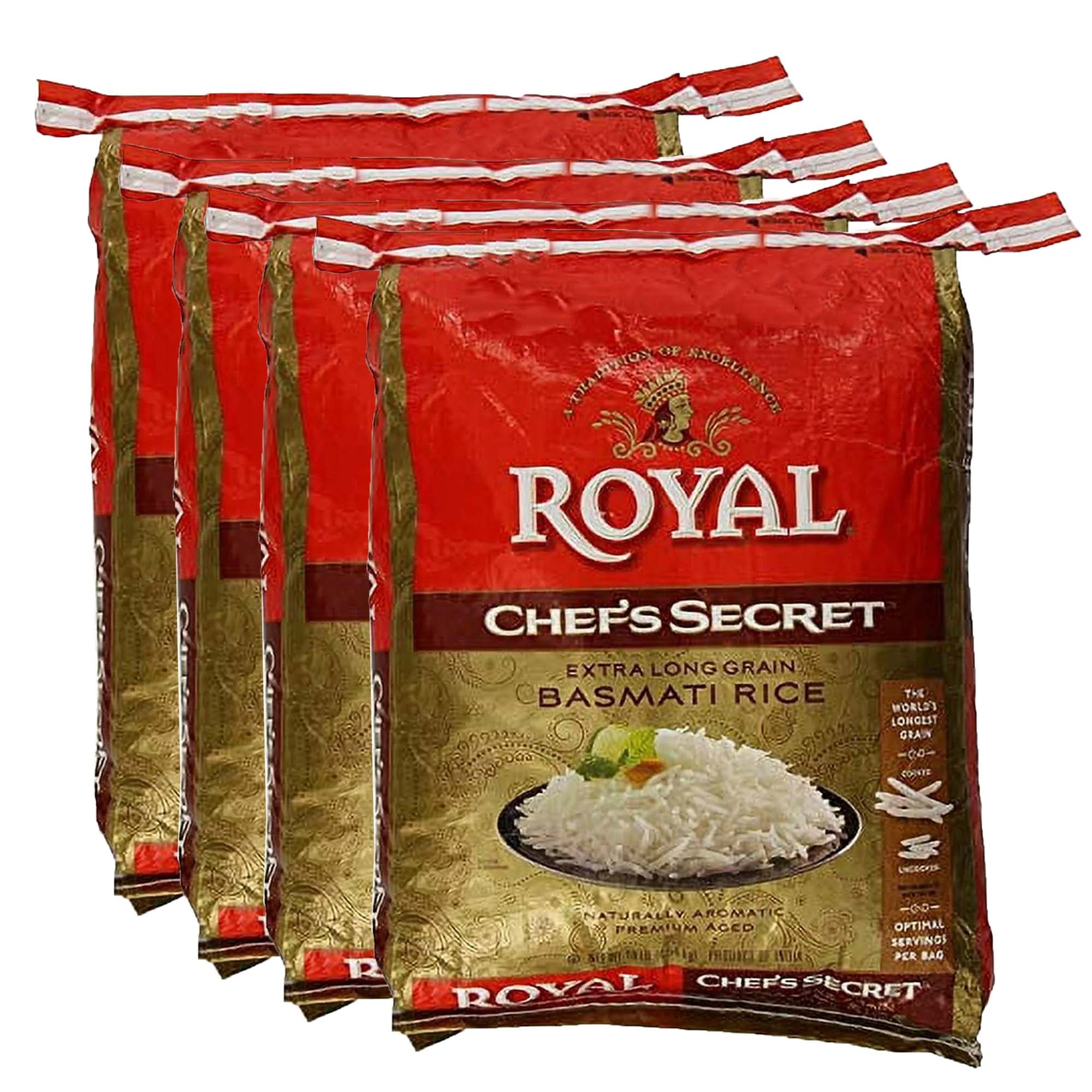 ROYAL CHEF'S SECRET - Extra Long Grain Basmati Rice - Fragrant & Fluffy, 40 lb