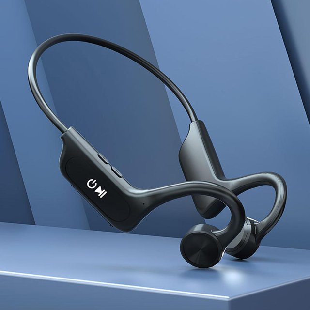 Auriculares inalámbricos, Bluetooth 5.1 Auriculares inalámbricos Auriculares deportivos Bluetooth en el oído Auriculares con cancelación de ruido Negro